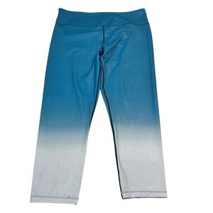 Zyia Active Ombre Blue to White‎ Light N Tight Leggings Size 20